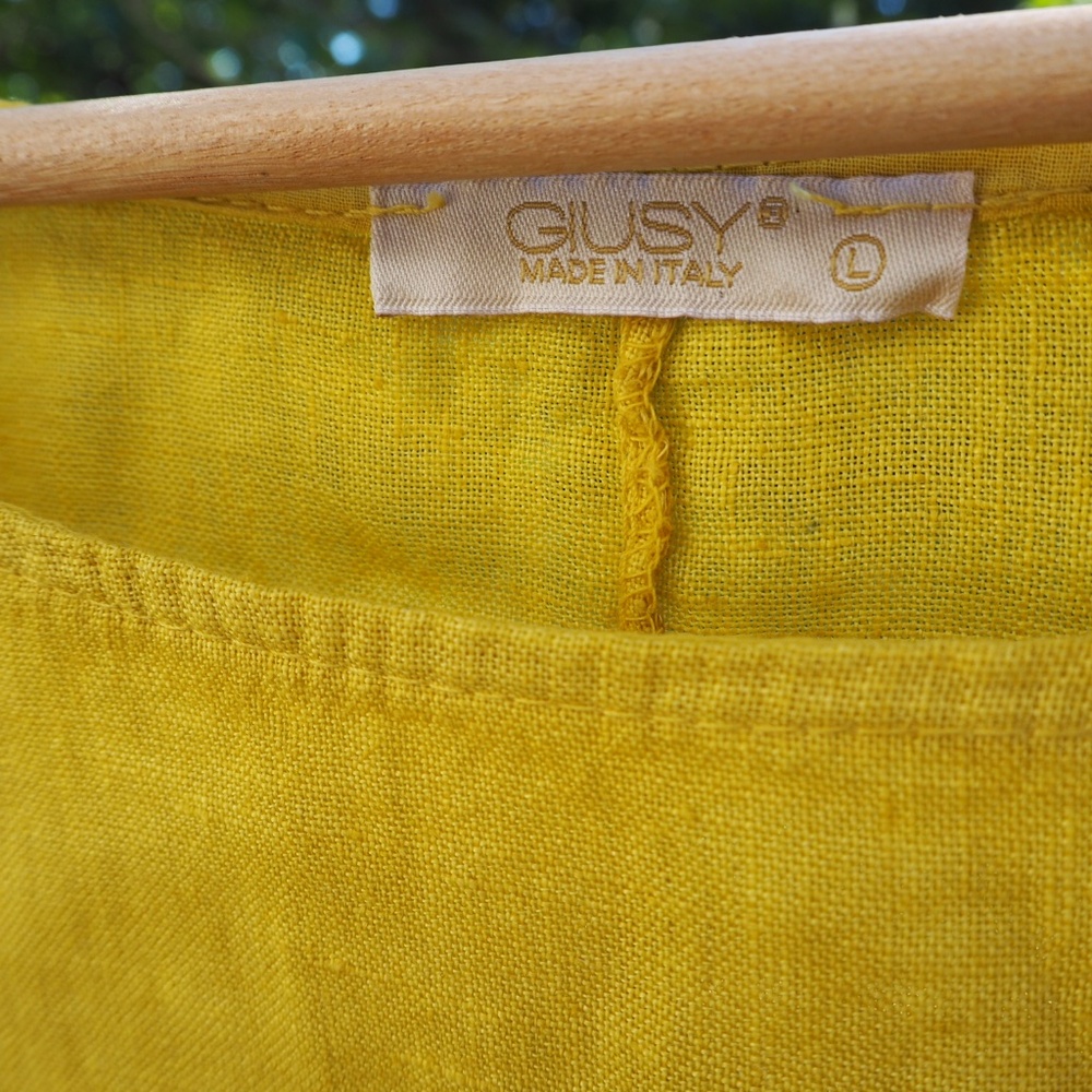 Giusy Italian made 100% Linen Women’s size L Tunic - Picture 3 of 7